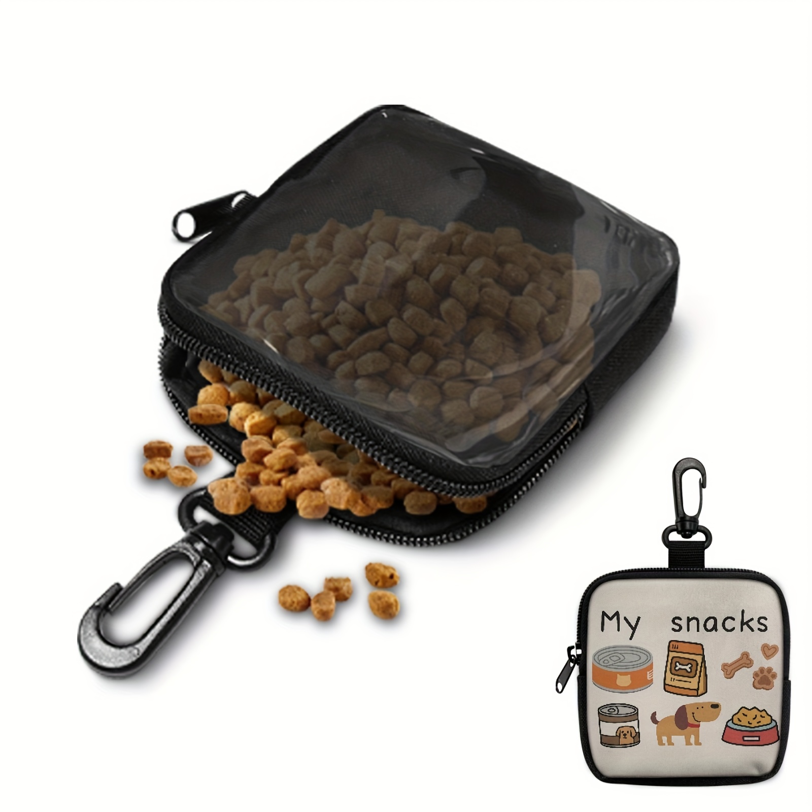 Food Snacks For Camping - Kantong Makanan Anjing Portabel, Dispenser Penyimpanan