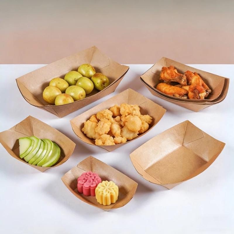 Wadah Kertas Kraft Sekali Paka - Food Snacks For Camping ulasan dan harga