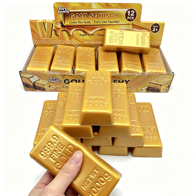 Mainan Squishy Batangan Emas L - Junk Food Snacks ulasan dan harga